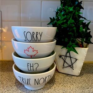 Rae Dunn Canada Day Bowls